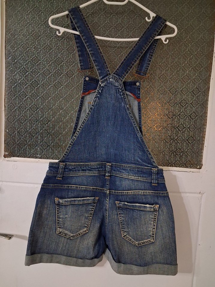 Kot Askılı Şort Tulum - Görsel 2