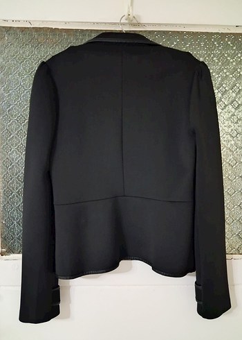 Siyah Düğmeli Kadın Blazer Ceket - Görsel 2