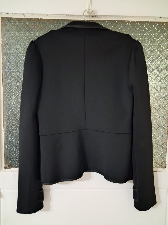 Siyah Düğmeli Kadın Blazer Ceket - Görsel 2