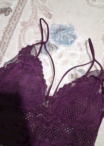 Mor Dantel Bralet - Görsel 2