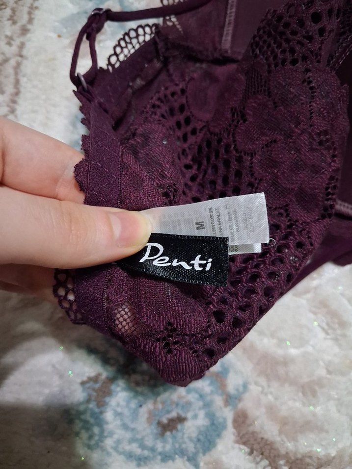 Mor Dantel Bralet - Görsel 5