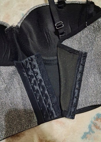 Parlak Gri Kadın Büstiyer - Görsel 3