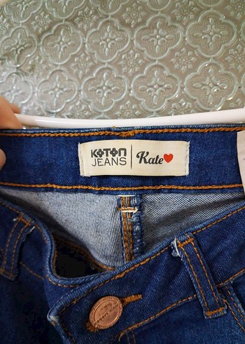 Kadın Lacivert Normal Boy Denim Pantolon - Görsel 4
