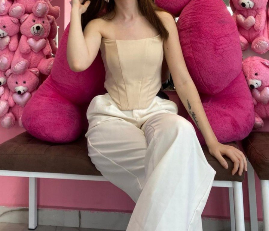 Bej Straplez Korse - Görsel 3