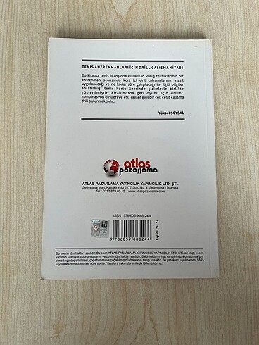  tenis antrenmanları için drill çalışma kitabı