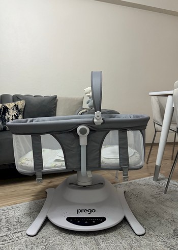  Beden gri Renk Prego Sallanır Bebek Salıncağı ve Sepeti