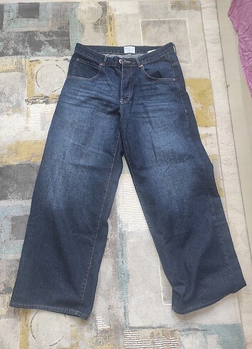 Yüzde yüz Pamuk Ultra Baggy Kot Pantolon