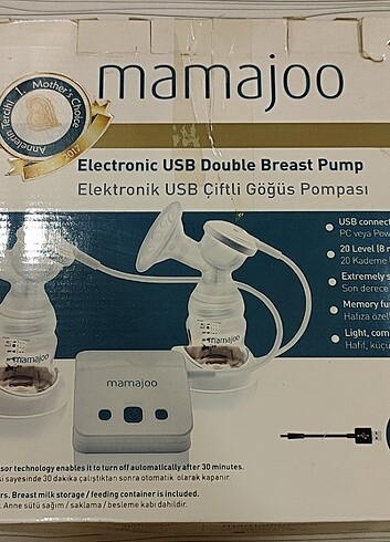 Mamajoo elektronik USB li Süt sağma makinası 2'li