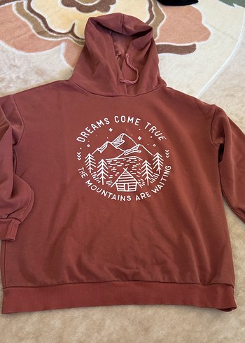 xs Beden Kapüşonlu Bohem Kadın Sweatshirt