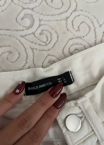 Beyaz Kadın Pamuklu Regular Fit Jean - Görsel 4