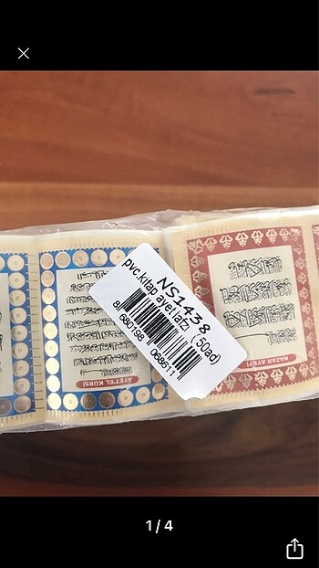 Ayet plastik ikram süs
