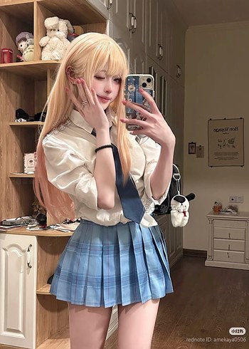 Diğer Pastel Lolita Okul Tarzi Elbise Seti