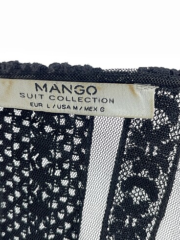 l Beden siyah Renk Mango Bluz %70 İndirimli.