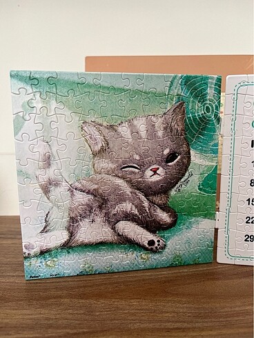 Beden Renk Zamansız puzzle takvim
