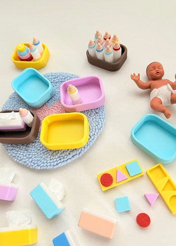 Minyatür mendil kutusu- minyatür sepet - Görsel 2