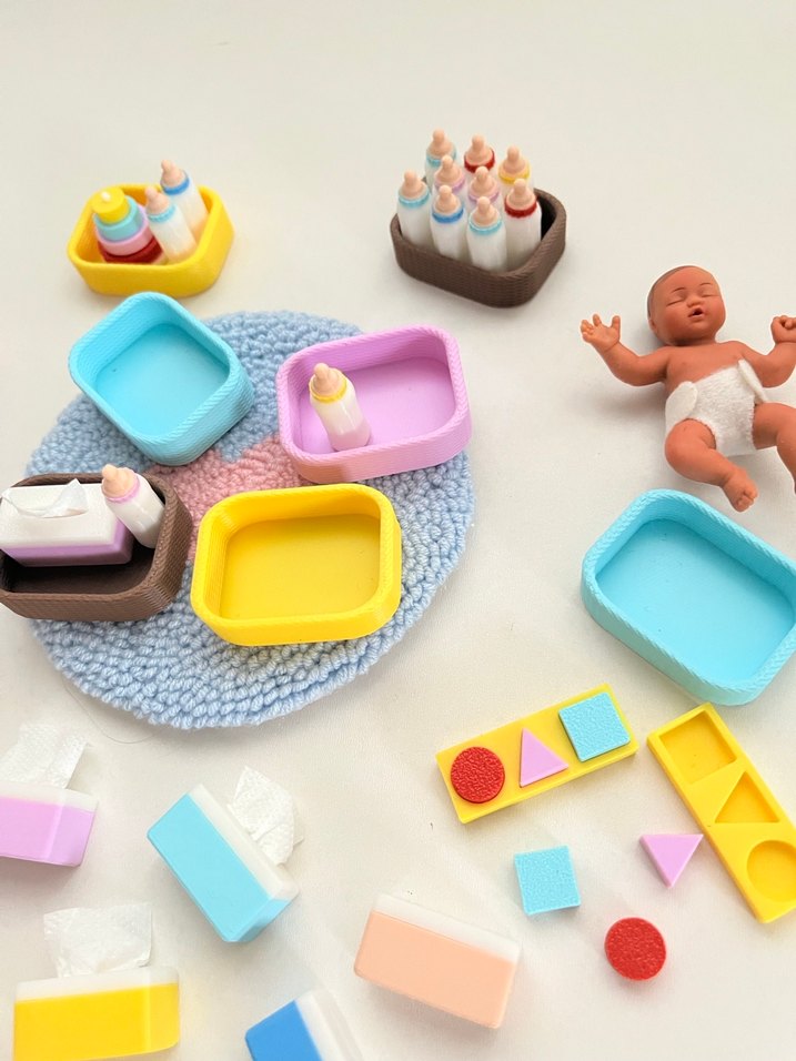 Minyatür mendil kutusu- minyatür sepet - Görsel 2