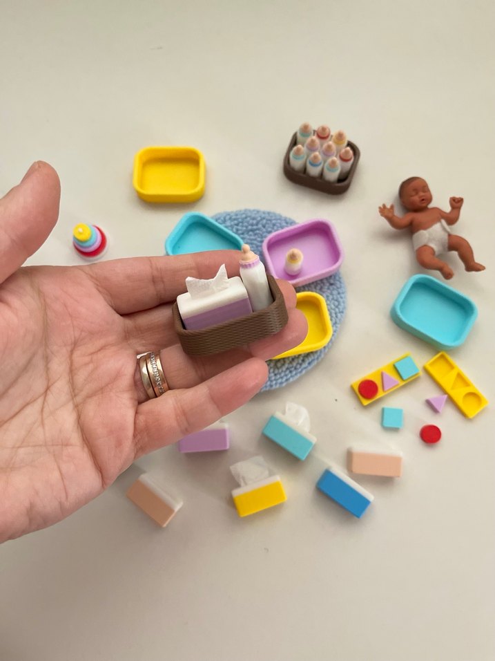 Minyatür mendil kutusu- minyatür sepet - Görsel 4