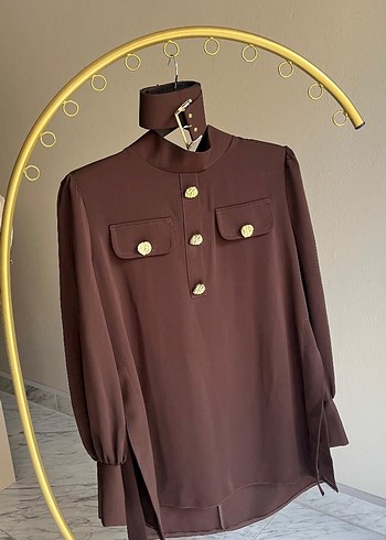 Zara Kahverengi Uzun Kollu Parisian Kadın Takım