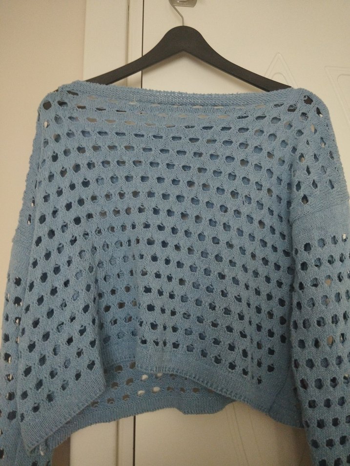 Mavi Triko Kadın Kazak - Görsel 2