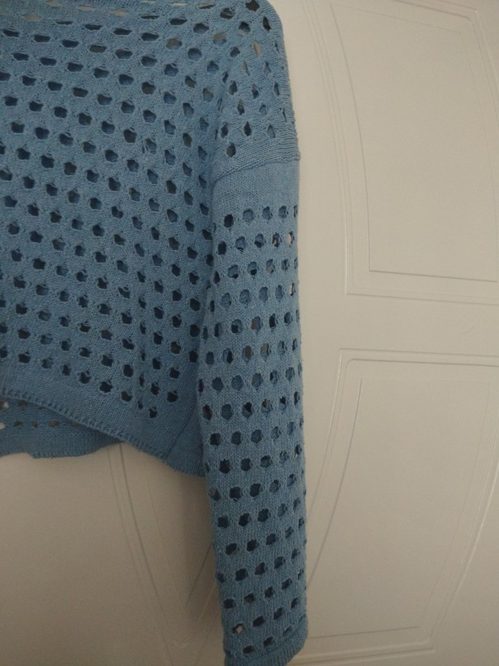 Mavi Triko Kadın Kazak - Görsel 3