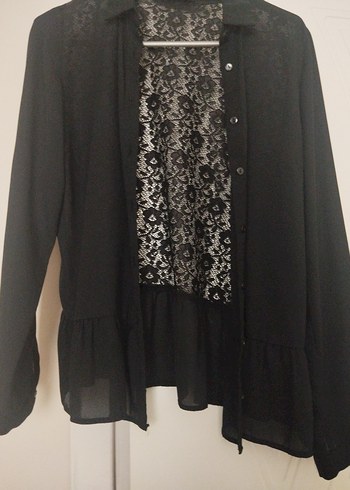 Uzun Siyah Gotik Nakışlı Elbise - Görsel 2