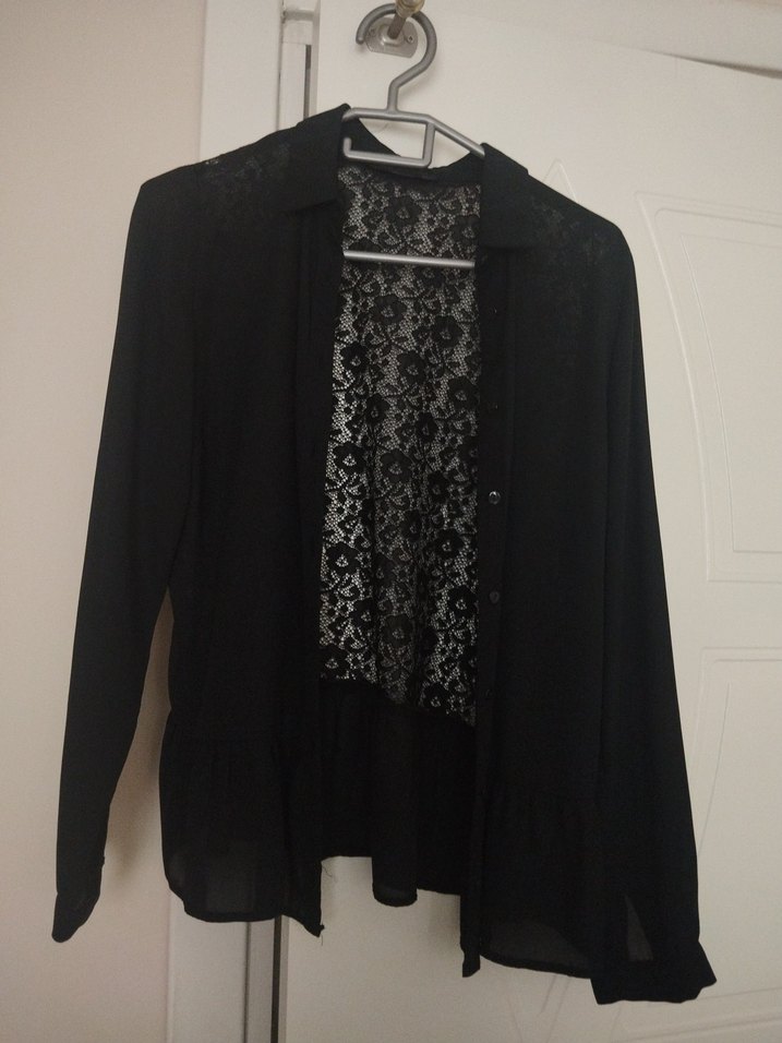 Uzun Siyah Gotik Nakışlı Elbise - Görsel 3