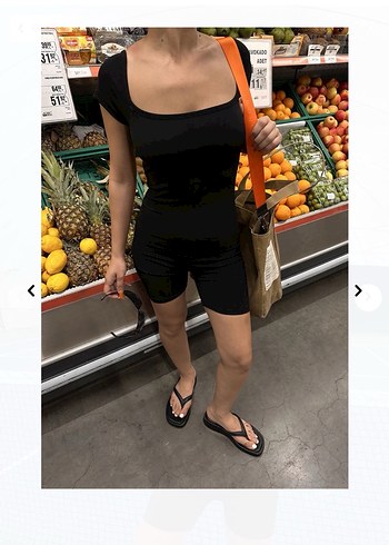 Siyah Kadın Mini Spor Tulum - Görsel 5