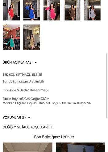 Asimetrik Tek Kollu Haki Mini Elbise - Görsel 6