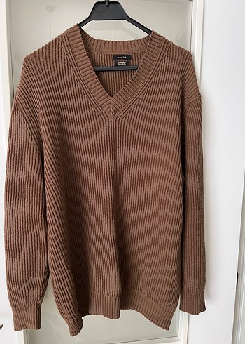 Massimo Dutti V yaka örgü kazak