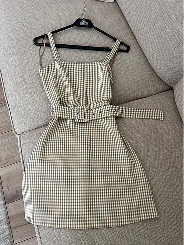 Pull&Bear pötikareli mini elbise