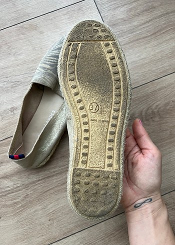 Yargıcı jüt tabanlı espadril - Görsel 8
