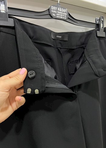 Roman siyah kumaş pantolon - Görsel 4