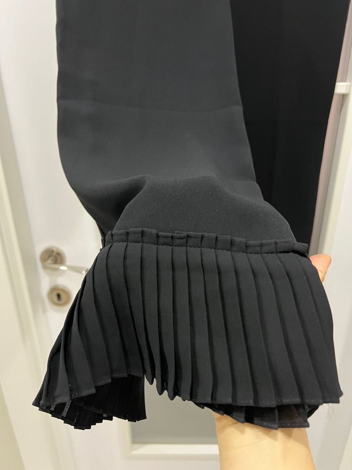 Roman siyah kumaş pantolon - Görsel 2