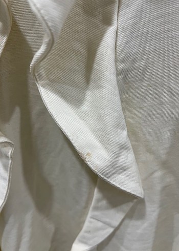 H&M %85 pamuklu krem elbise - Görsel 8