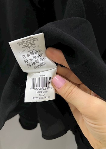 BCBG MAXAZRİA siyah saçaklı midi elbise - Görsel 3
