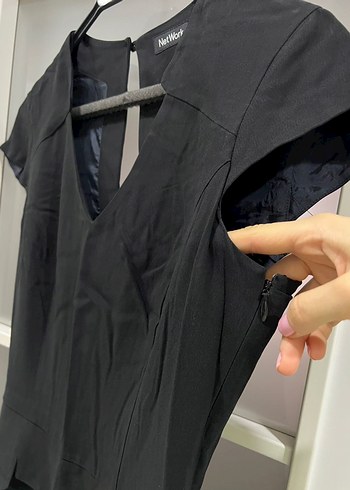 NetWork siyah elbise - Görsel 8