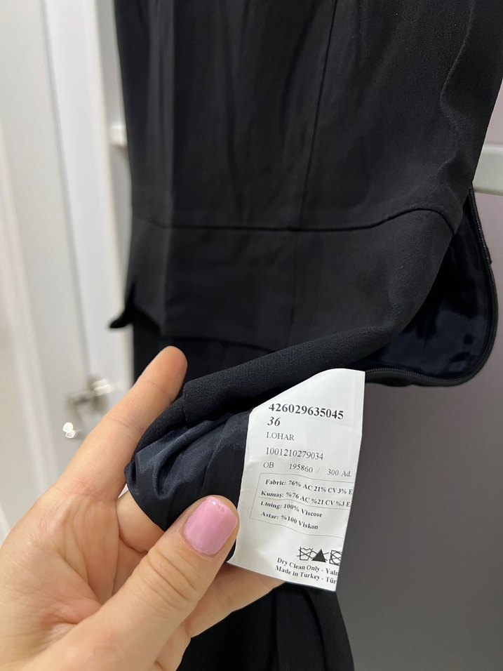NetWork siyah elbise - Görsel 3