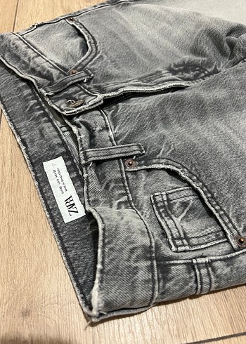 Zara relaxed fit orta bel jean - Görsel 5