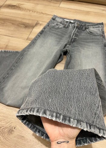 Zara relaxed fit orta bel jean - Görsel 2