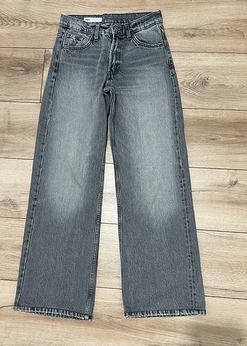 Zara relaxed fit orta bel jean - Görsel 7