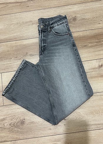 Zara relaxed fit orta bel jean - Görsel 9