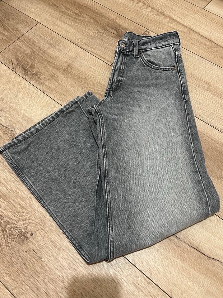 Zara relaxed fit orta bel jean - Görsel 4