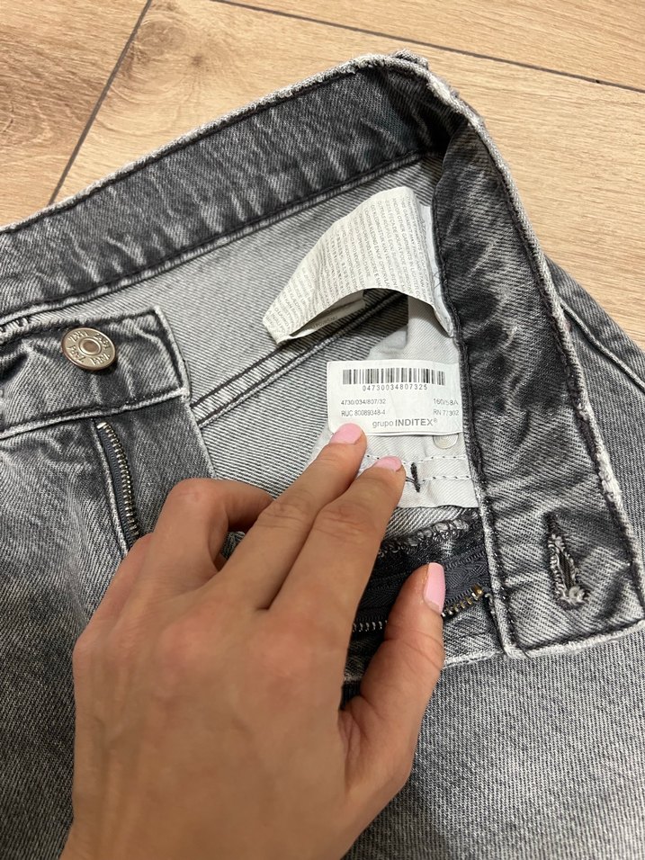 Zara relaxed fit orta bel jean - Görsel 3