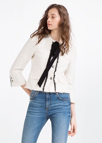 Zara tüvit ceket - Görsel 12