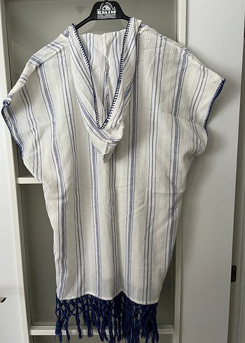 Penti pamuklu V yaka kaftan/pareo - Görsel 6