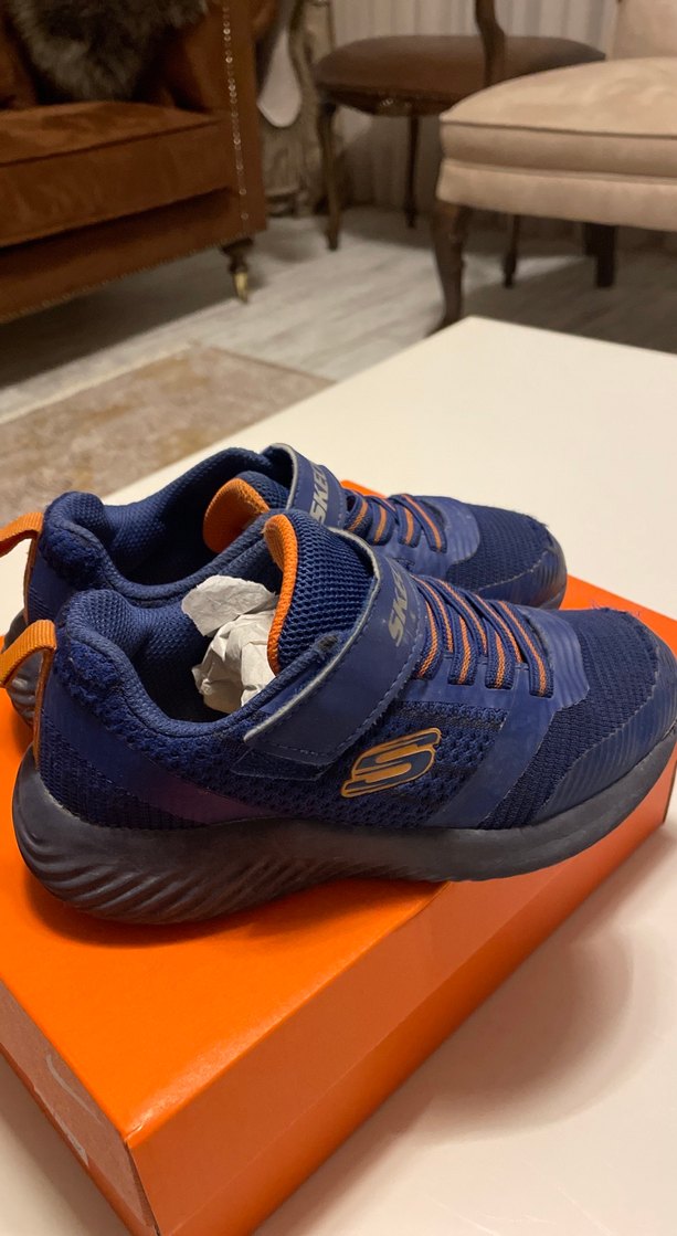 Skechers Erkek Çocuk Mavi Spor Ayakkabı - Görsel 4