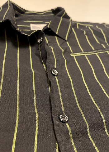 Panço Erkek Çocuk Siyah Çizgili Uzun Kollu Gömlek - Görsel 5