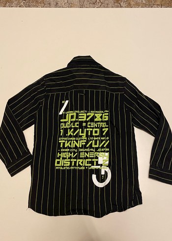 Panço Erkek Çocuk Siyah Çizgili Uzun Kollu Gömlek - Görsel 3