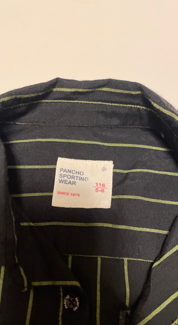 Panço Erkek Çocuk Siyah Çizgili Uzun Kollu Gömlek - Görsel 2