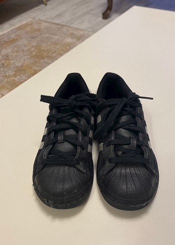 Siyah Süet Adidas Superstar Erkek Çocuk Sneakers - Görsel 2